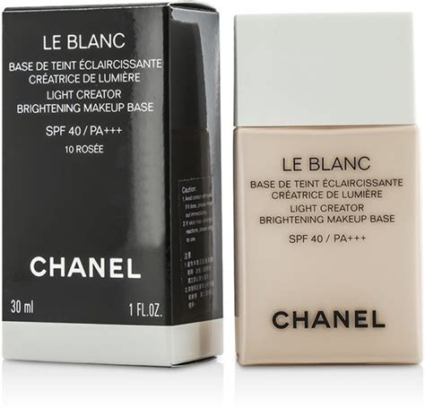 chanel le blanc makeup base 10 rosee
